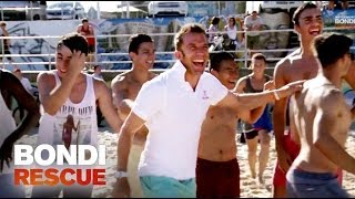 Alessandro Del Piero vs Bondi Lifeguards  Bondi Rescue S9 [upl. by Schreiber]