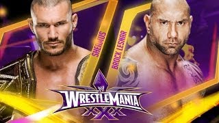 WWE Wrestlemania 30  Randy Orton vs Batista  WWE World Heavyweight Championship Full Match HD [upl. by Tavia589]