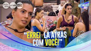 AMIGAS FERNANDA SE APROXIMA DE ALANE E BEATRIZ EM CONVERSA APÓS SINCERÃO 👀  MESACAST BBB [upl. by Annadroj]