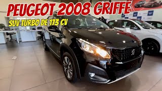 PEUGEOT 2008 GRIFFE 16 Flex THP 2023 Suv 173 cv Turbo esse anda [upl. by Silbahc]