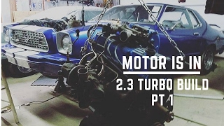 MOTOR IS IN  Mustang II Build Series Pt 1 [upl. by Wiencke]