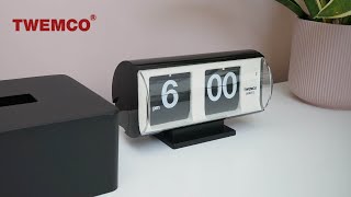 Twemco Flip Clock QT30T Best Classic Flip Clock [upl. by Atikan]