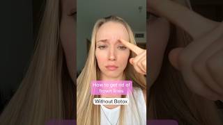 How To Get Rid of Frown Lines WITHOUT Botox facemassage frownlines antiaging [upl. by Niledam]