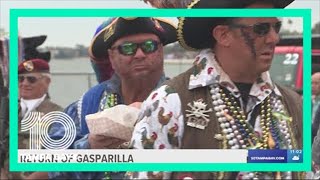 Thousands show out to Gasparilla after pirates invade Tampa [upl. by Nauqet980]