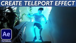 How to Create 3D TELEPORT EFFECT  After Effects VFX Tutorial No Plugins [upl. by Honora]