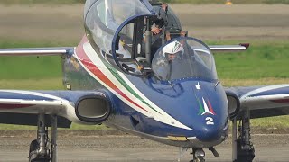 FRECCE TRICOLORI  AEROPORTO DI SDAMIANO 12102024 PARTENZA [upl. by Brag759]