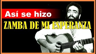 La Historia de ZAMBA DE MI ESPERANZA Éxito de JORGE CAFRUNE [upl. by Eniamart]