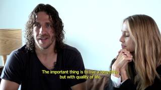 Carles Puyol and Vanesa Lorenzo supports the project Barcelona Brain Health Initiative [upl. by Venuti]