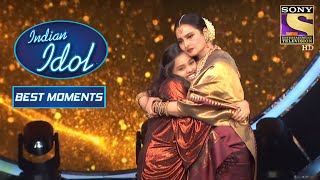 Rekha Ji और Shanmukh ने दिया Duet Performance  Indian Idol Season 12 [upl. by Skeie513]