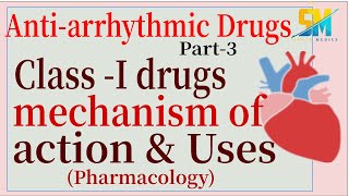 AntiArrhythmic Drugs  Part3  Class 1 Drugs  Mechanism of action and uses  Pharmacology [upl. by Etteyniv]