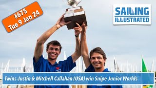 SI 675 — The Callahan twins USA dominate the Snipe Jr Worlds in Miami [upl. by Sackman217]