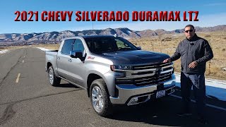 2021 CHEVROLET SILVERADO 1500 DURAMAX DIESEL LTZ 4X4 The review [upl. by Acnairb]