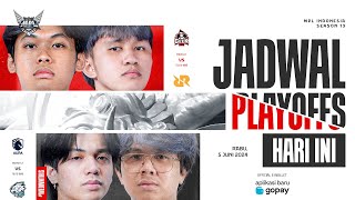 PLAYOFFS MPL ID S13  Hari ke 1 [upl. by Lubin]