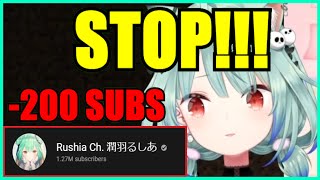 【Hololive】Rushia Gone Insane After Viewers Wont Stop Unsubscribing【Eng Sub】 [upl. by Chelsy774]