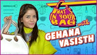 Gehana Vasisth Handbag SECRET REVEALED  Whats In Your Bag  TellyMasala [upl. by Stuart]