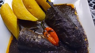 Mbongo Tchobi from scratch Black sauce Cameroonian delicacies Traditional food [upl. by Karlyn]