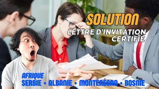 comment obtenir une invitation certifier pour lobtention visa en SERBIE  ALBANIE  MONTÉNÉGRO [upl. by Nahtnoj506]