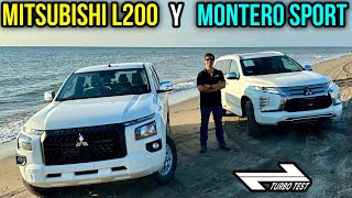 Pusimos a prueba la MITSUBISHI L200 2025 y la MONTERO SPORT 2024 en las DUNAS [upl. by Tezzil]