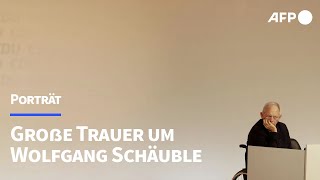 quotPrägende Persönlichkeitquot Große Trauer um Wolfgang Schäuble  AFP [upl. by Hammock]