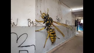 Vorsicht Spinne Diese Graffitis springen dir förmlich ins Gesicht [upl. by Sinned]