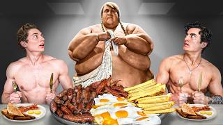 Bodybuilders Eat Worlds Heaviest Mans Diet for 24 Hours [upl. by Akinal808]