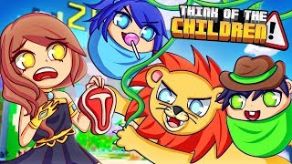 Think of the Children  DONT JUMP INTO THAT ZOO CAGE Funny Moments [upl. by Sivrup]