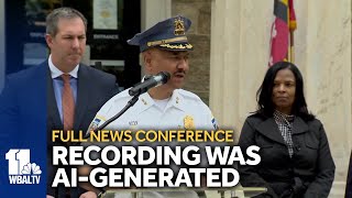 Full video Update to Pikesville HS investigation [upl. by Bakerman]