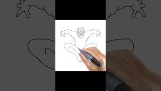 Spiderman Drawing Tutorial drawing spiderman superhero viral [upl. by Jephthah]