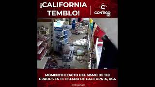 ¡CALIFORNIA TEMBLO  MOMENTO EXACTO DEL SISMO DE 119 GRADOS EN EL ESTADO DE CALIFORNIA USAEEUU [upl. by Oirottiv885]