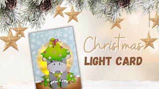 Kerstkaart met Creative Craftlab en lichtjes CCLFRCD547 amp CCLFRCD420 [upl. by Drhacir694]