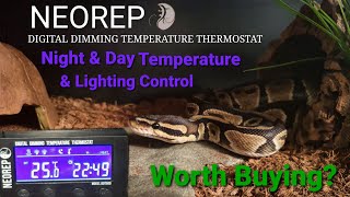 NEOREP DayNight Digital Dimming Reptile Thermostat  Tutorial amp Review [upl. by Stepha]