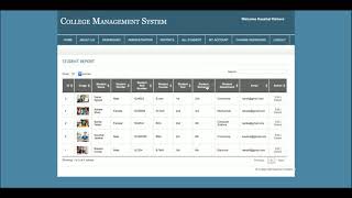 College Management System  PHP and MySQL Project Source Code  PHP MySQL CRUD Project [upl. by Enirahtac439]