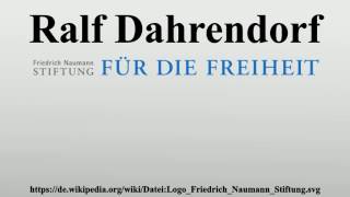 Ralf Dahrendorf [upl. by Swetiana]