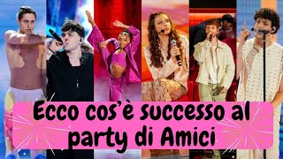 Ecco cosa è successo al party dopo la finale di Amici [upl. by Ydnor]