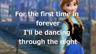 Lyrics quotFor the First Time in Foreverquot Disneys Frozen [upl. by Martino]