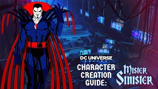 DCUO CHARACTER CREATION GUIDE NATHANIEL ESSEX MR SINISTER [upl. by Slifka864]