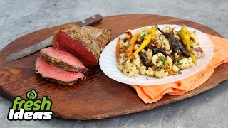 Roast Beef With Balsamic Cauliflower amp Carrots [upl. by Niatsirt]