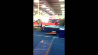 Front Handspring over Porta Pit purple vaultmov [upl. by Faux344]