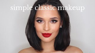 simple classic makeup [upl. by Risa]