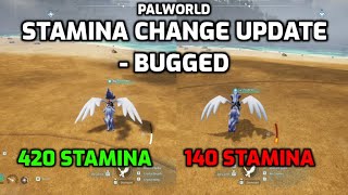 Palworld Mount Stamina Change Update  Fresh Caught Pals Have 40 More Stamina  v037 BUG [upl. by Sad451]