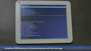 ClockworkMod Recovery CWM easy install on Rockchip devices with ArcTools [upl. by Gnel]