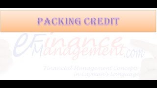 Packing Credit [upl. by Thorlie]