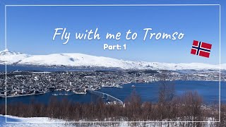 Tromso vlog🇳🇴✨❄️✈️ hiking airplane ambiance snow nature [upl. by Acinorav685]