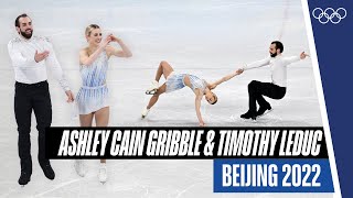 Ashley Cain Gribble and Timothy LeDuc skate to The White Crow at Beijing 2022 [upl. by Nuhsyar]