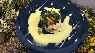 Recette  Pressé de tourteau en vinaigrette dartichaut [upl. by Aenea]