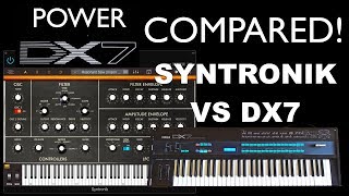 Syntronik amp Yamaha DX7  Sound Comparison Minimoog OBXa CS80 Jupiter8 JX8P To SY99 amp DX7 [upl. by Cyrilla]