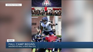 Arizona Football Camp Begins [upl. by Assertal495]