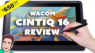 Wacom CINTIQ 16  Drawing Tablet Review [upl. by Aiveneg]