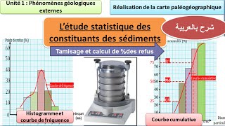 Étude statistique des constituants des sédiments  SVT 1 Bac sciences ex شرح بالعربية [upl. by Ness]