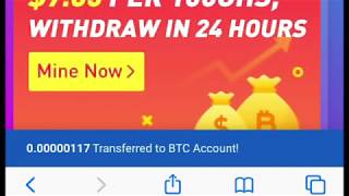 FAST  EASY  BTC MINING EARN FREE  NO INVESTMENT NEEDED 💯 LEGIT ITS UP TO YOU 😊😊 💵💵💵 [upl. by Aiekat]